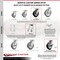 Service Caster 6 Inch Kingpinless Rubber on Aluminum Caster Brake & Swivel Lock 2 Rigid, 2PK SCC-KP30S620-RAR-SLB-BSL-2-R-2 - alternate 6